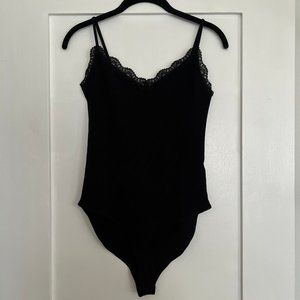 Black Spaghetti Strap Bodysuit from Forever 21